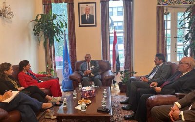 د. واعد باذيب وزير التخطيط يلتقي في نيويورك بالأمين التنفيذي للاسكوا