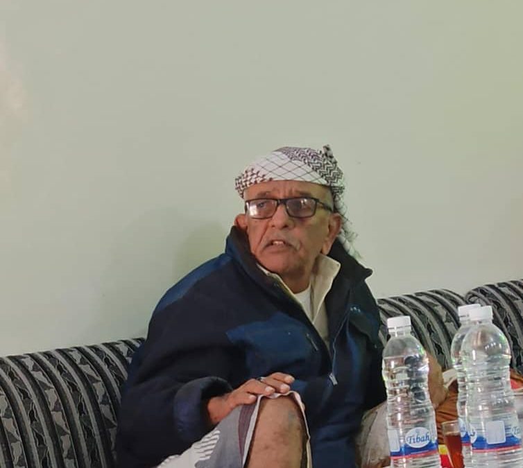 انتقالي أبين ينعى رحيل شيخ قبيلة آل فجاح الفضلية  العميد / صالح احمد مقشم الفجاحي