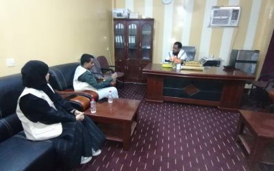 مدير عام خنفر ” اليوسفي” يلتقي فريق مؤسسة استجابة للأعمال الإنسانية والإغاثية