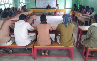 تدشين الدورة التدريبية بالمحفد للمعلمين المتعاقدين للصفوف (1-3)-(4-12)