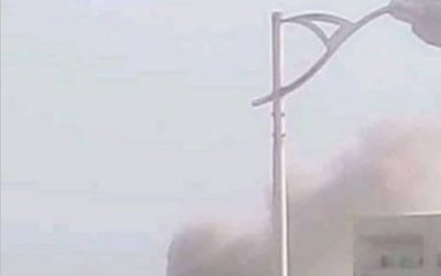 دوي انفجار عنيف يهز مدينة الشعب بالعاصمة عدن.