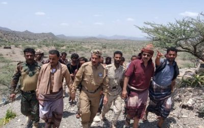 رئيس انتقالي لحج يتفقد جبهات القتال في المناطق الحدودية بمديرتي كرش والمسيمير
