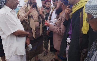 المحامي رمزي الشعيبي رئيس القيادة المحلية لمجلس انتقالي م /لحج يتفقد جبهة حد يافع