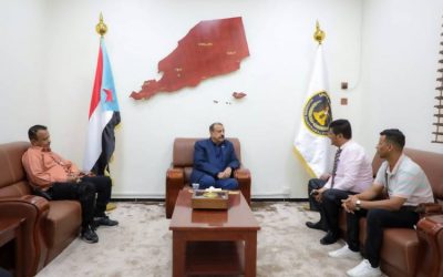 اللواء بن بريك يطًلع على الوضع العام في مطار عدن الدولي