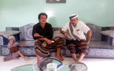 مدير عام أحور يطمئن على صحة المدحدح ويبلغه عدم قبول طلب اعفائه عن العمل