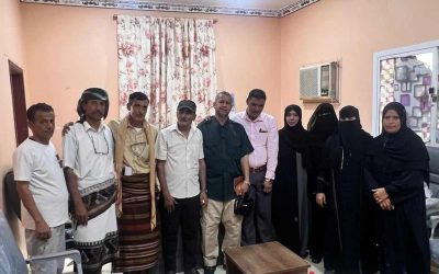 رئيس اتحاد الجمعيات والمؤسسات الاجتماعية الخيرية التنموية يلتقي  رئيس وأعضاء اللجنة التحضيرية لفرع اتحاد الجمعيات والمؤسسات في محافظة أبين