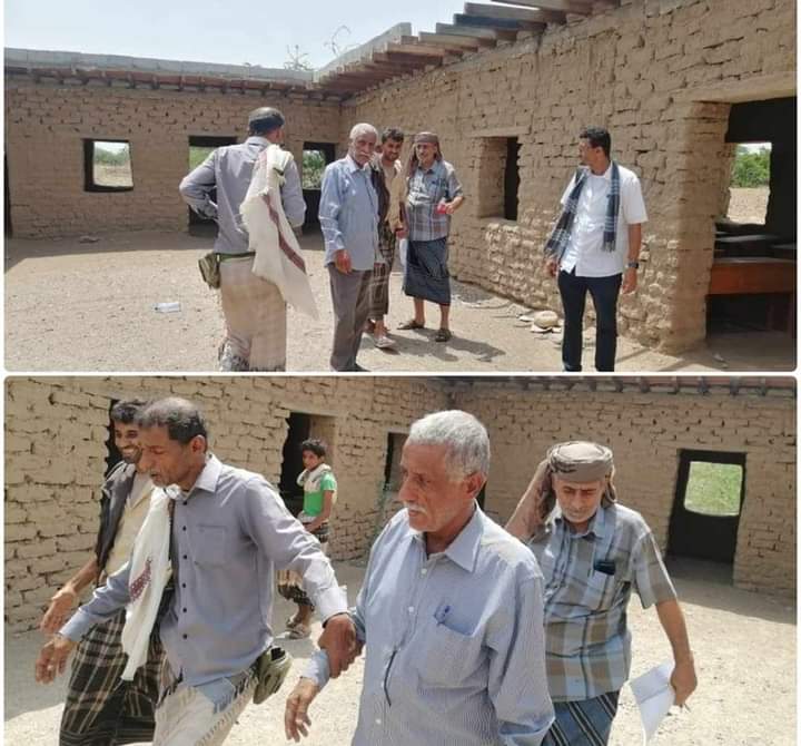 السلطة المحلية خنفر تسلم المقاول موقع مشروع بناء مدرسة حصن امطيري