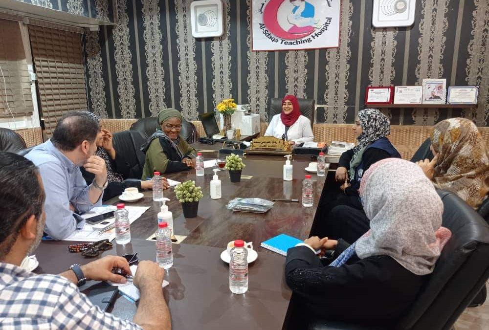 مدير عام مستشفى الصداقة تستقبل مدير البرامج التنموية بمنظمة الصحة العالمية