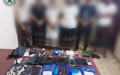 الحزام الأمني يضبط كمية من الحشيش المخدر وحبوب الكبتاجون بعدن