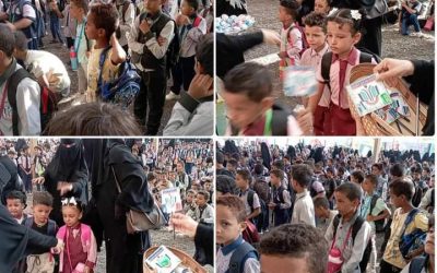 مدارس النهضة الأهلية النموذجية بجعار تستقبل طلابها وتدشين بدء  العام الدراسي الجديد