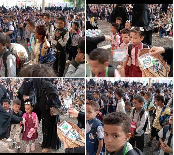 مدارس النهضة الأهلية النموذجية بجعار تستقبل طلابها وتدشين بدء  العام الدراسي الجديد