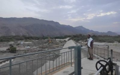 مدير عام خنفر “اليوسفي” بتفقد العمل في مشروع صيانة سد بأتيس التحويلي