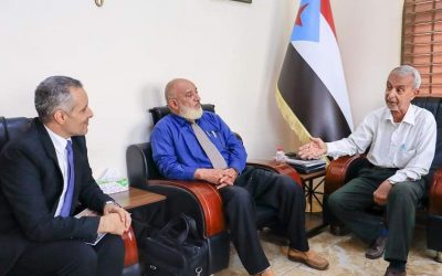 نائب رئيس الهيئة الوطنية للإعلام الجنوبي يستقبل وفد الجمعية الوطنية للبحث العلمي