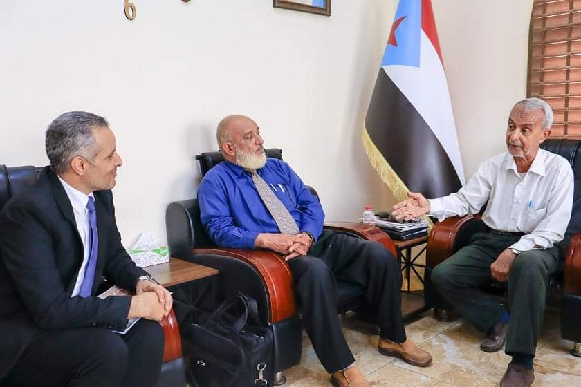 نائب رئيس الهيئة الوطنية للإعلام الجنوبي يستقبل وفد الجمعية الوطنية للبحث العلمي