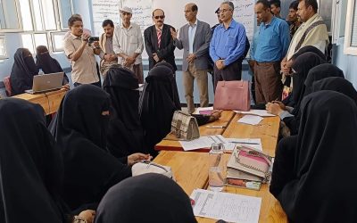 الوكيل الدغاري يتفقد أعمال التجهيزات النهائية  لثانوية شبوة للبنات  واستعدادات العام الدراسي الجديد..