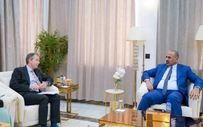 الرئيس القائد عيدروس الزُبيدي يستقبل القائم بأعمال سفير المملكة المتحدة