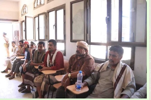 رئيس الهيئة التنفيذية لانتقالي شبوة يزور مديرية مرخه السفلى ويلتقي بأعضاء القيادة المحلية بالمديرية
