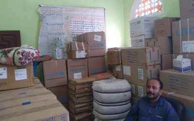 وصول دفعة من الأدوية ومواد التغذية إلى المركز الصحي مديرية سباح يافع