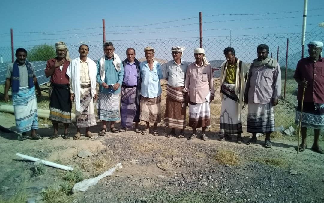 قيادة انتقالي الوضيع تتفقد مشروع مياة السواد بالمديرية