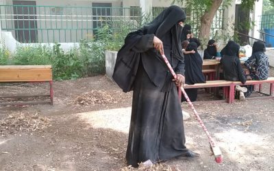 جمعيةُ الروان النسوية تنفذُ حملةَ نظافة بمجمع الفتح بالمسيمير م/ خنفر.