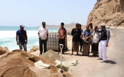 مدير عام بروم ميفع يتفقد عدد من المشاريع ويوجه بفتح الشوارع المغلقة وإزالة العشوائيات