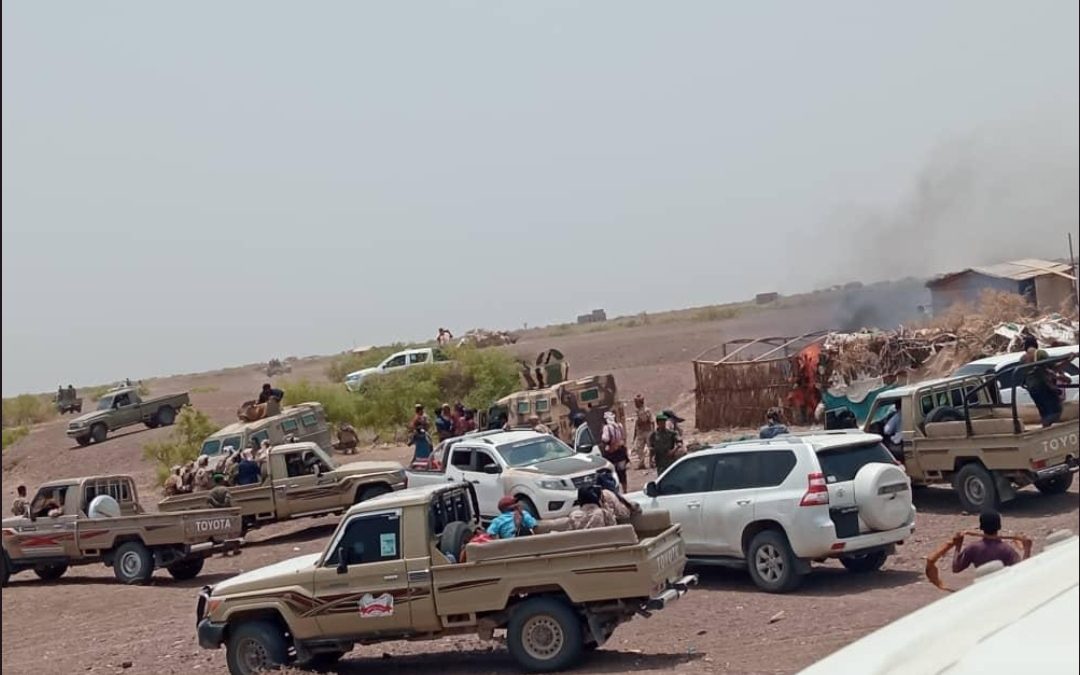 النائب المحرمي يوجِّه بدعم ومشاركة ألوية العمالقة في الحملة الأمنية التي وجَّه بها محافظ لحج في رأس العارة