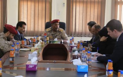 رئيس عمليات المنطقة العسكرية الثانية يلتقي وفد المبعوث  الأممي بالمكلا