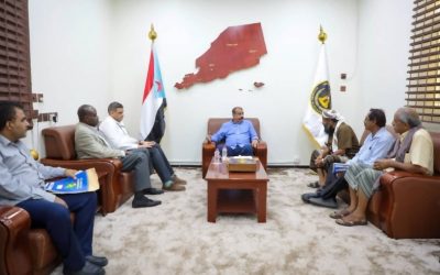 اللواء بن بريك يستقبل كبير المستشارين الأمنيين للأمم المتحدة