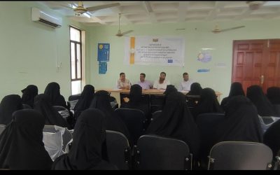 أبين .. مؤسسة ضوء للتنمية تدشن الدورة التدريبية الخاصة بمتطوعات صحة المجتمع  بمديرية خنفر