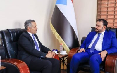 نائب رئيس الهيئة الوطنية للإعلام الجنوبي يلتقي وزير الأشغال العامة والطرق