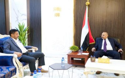 الرئيس عيدروس . نعمل لأن تنال أبين حقها بمايوازي مكانتها وأهميتها