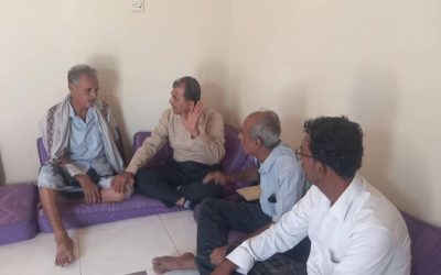 نائب رئيس انتقالي أبين يزور الإعلامي السقاف ويطمئن على صحته بمنزله في خنفر