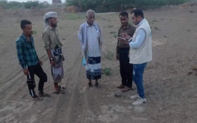 تسليم مواقع بناء فصول دراسية في مدرستي العوبان وسيحان  خنفر   للمقاول