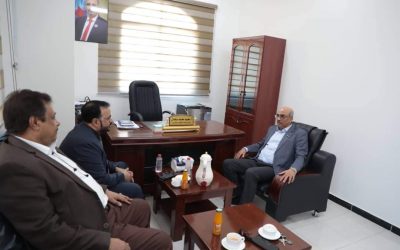رئيس هيئة التطوير المؤسسي يستقبل وزير الأشغال العامة