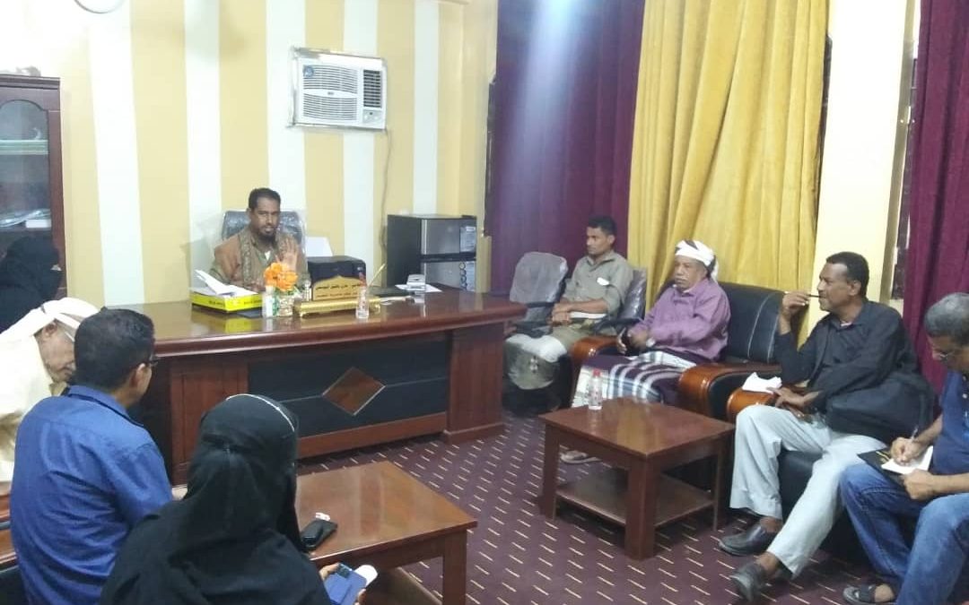 قانونية انتقالي أبين تلتقي مدير عام مديرية خنفر .