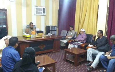 قانونية انتقالي أبين تلتقي مدير عام مديرية خنفر .