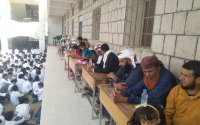 مدرسة العدنة بيافع رصد تكرم الطلاب الاوائل