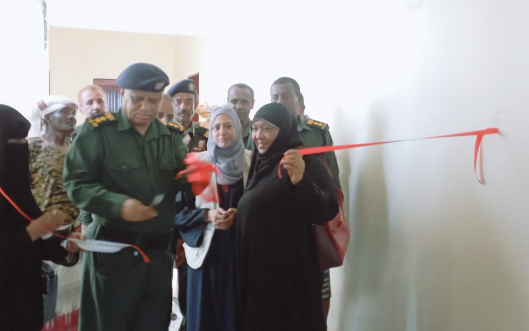نائب مدير امن محافظة ابين يفتتح مكاتب الشرطة النسائية والاحداث في ادارة امن المحافظة