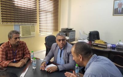 نائب محافظ العاصمة عدن يطلع على جهود المؤسسسة المحلية للمياه والصرف الصحي