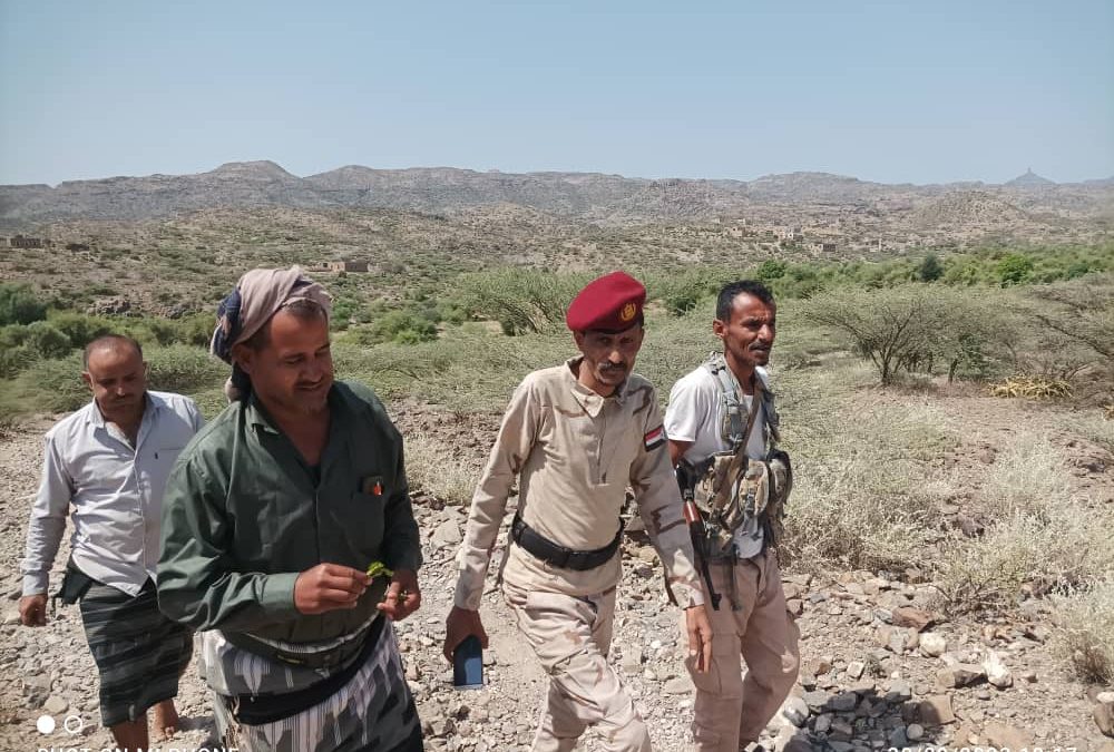 قائد قوات التعبئة والاحتياط في الجنوب يتفقد الخطوط الأمامية لجبهة كرش بلحج