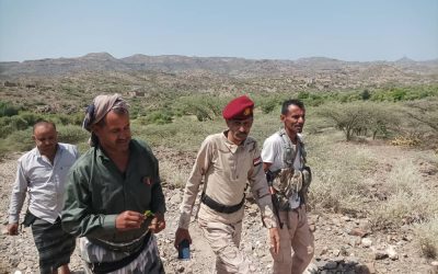 قائد قوات التعبئة والاحتياط في الجنوب يتفقد الخطوط الأمامية لجبهة كرش بلحج