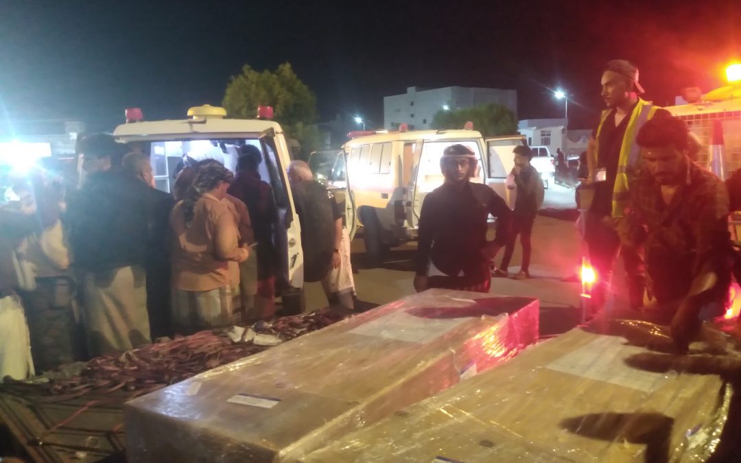 جثمان الفقيد نصربن علي اليوسفي يصل مطار عدن الدولي