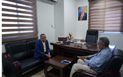 الخُبجي يناقش مع وكيل وزارة الزراعة قضايا الجمعيات التعاونية الزراعية الجنوبية