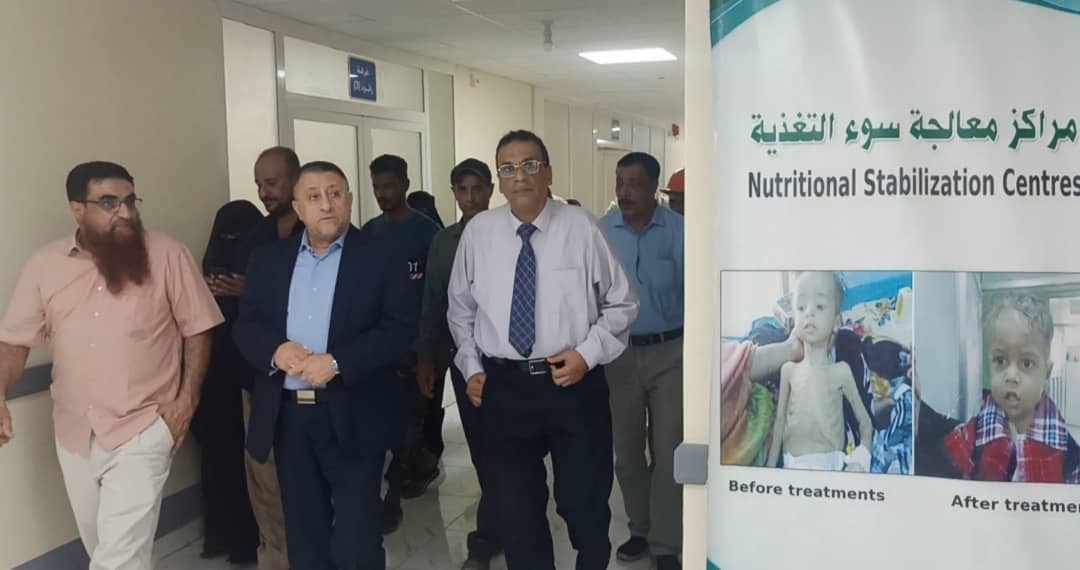 امين عام محلي أبين ووكيل وزارة الصحة لقطاع التخطيط يتفقدان اعمال الترميمات والصيانة لهيئة مستشفى الرازي ويزوران قسم الـ TFC والطوارئ التوليدية