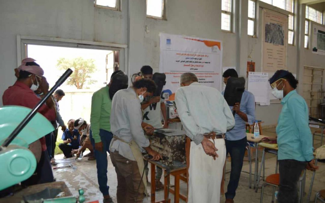 مؤسسة تمدين شباب تدشن التدريبات المهنية للشباب في محافظة لحج