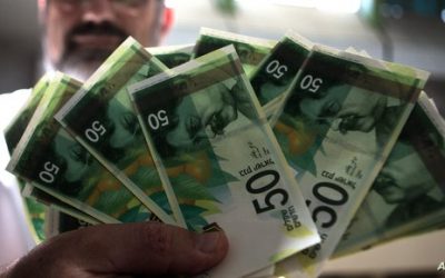 الشيكل  الإسرائيلي يتراجع إلى أدنى مستوى أمام الدولار منذ 2015