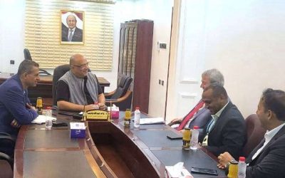 د. واعد باذيب  يبحث مع ممثل اليونيسيف تنفيذ التدخلات بقطاعات الصحة والمياه والحماية والاجتماعية