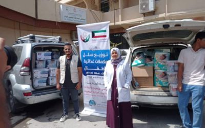 مؤسسة “خير الناس” تدعم أمراض سوء التغذية من الأطفال ب 40 سلة غذائية في مستشفى الصداقة