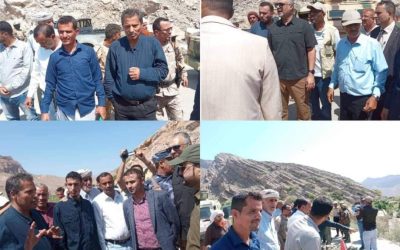 وزير الأشغال والطرق لدى زيارته  لمشروع طريق باتيس – رصد الاستراتيجي  سنعمل على استمرار العمل في المشروع دون توقف