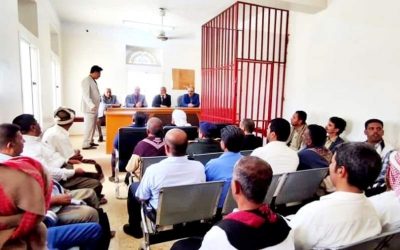 محكمة الاستئناف بمحافظة شبوة تشهد دور الاستلام والتسليم لرئيسي محكمة استئناف المحافظة السلف والخلف.